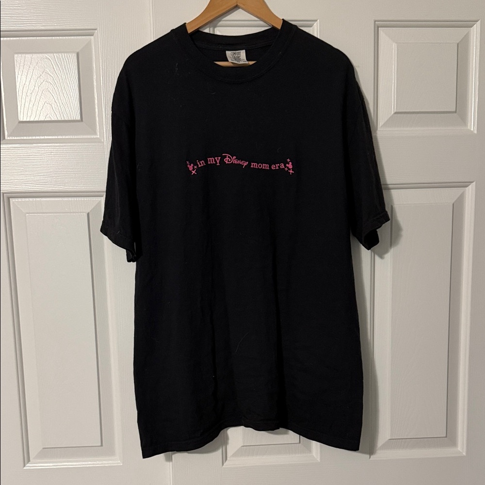 Disney Black Tee with Pink Accents